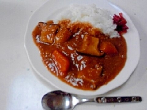 圧力鍋で簡単に、エリンギカレー♪